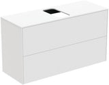 IDEAL STANDARD Conca Waschtischunterschrank 1002 mm, 2 Auszüge, Push-Open, Weiß Matt