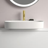 Ideal Standard Joy Waschtischarmatur Brushed Gold mit Ablaufgarnitur, 110 mm Ausladung