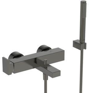 Ideal Standard Extra Badearmatur Aufputz 210 mm mit Stab-Handbrause und Zugumsteller in Chrom