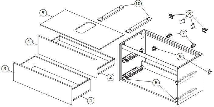Ideal Standard Conca Waschtischunterschrank 1002 mm, 2 Auszüge, Sunset matt, wandhängend