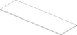Ideal Standard Conca WT-Platte TF020Y1 1202x373mm Weiß ohne Ausschnitt