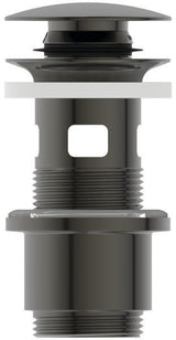 IDEAL STANDARD Push-Open Ventil für Waschtisch mit Überlauf – Brushed Gold