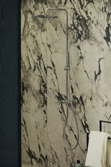 Ideal Standard Duschsystem Joy Neo mit Brausearmatur, Kreuzgriffen und Kopfbrause in Chrom