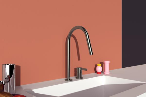IDEAL STANDARD Gusto Küchenarmatur 243 mm Ausladung Silver Storm Einhebelmischer