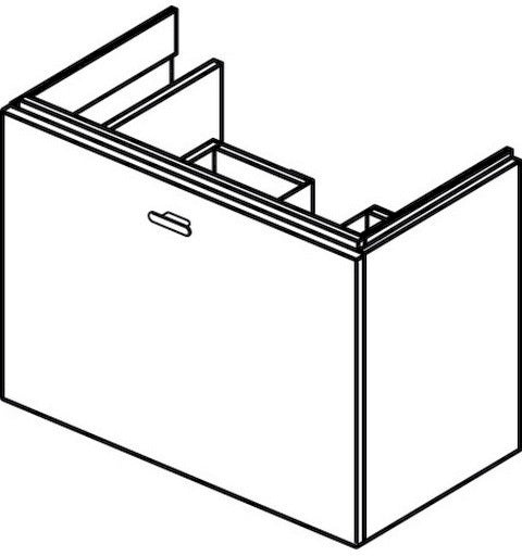 IDEAL STANDARD Connect Space Äußere Auszugsfront 690 mm Nussbaum Dekor für Waschtischunterschrank