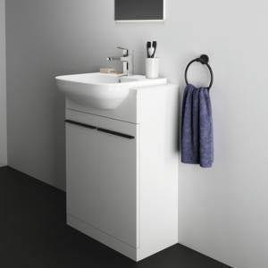 Ideal Standard i.life A Halbeinbauwaschtisch 500x440mm Weiß, 1 Hahnloch, mit Überlauf