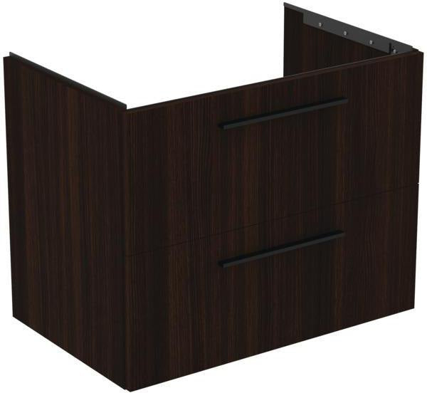 Ideal Standard i.life B Möbel-Set 200 cm, 4 Auszüge, 2 offene Fächer, Chrom, Weiß matt