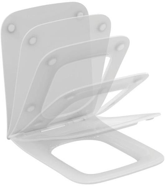 Ideal Standard WC-Sitz Blend Cube Sandwich Softclosing Weiß – Duroplast mit Absenkautomatik