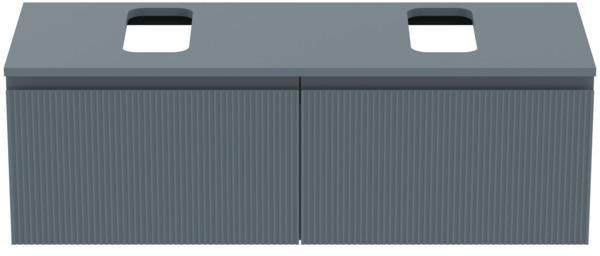 Ideal Standard Finesse Waschtischunterschrank 1200 mm mit 2 Auszügen und Softclose in Greige matt