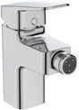 Ideal Standard Ceraplan Bidetarmatur mit Ablaufgarnitur, 94 mm Ausladung, Chrom