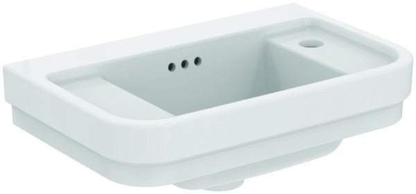 Ideal Standard Handwaschbecken Calla 500x320x180mm Weiß 1 Hahnloch rechts mit Überlauf