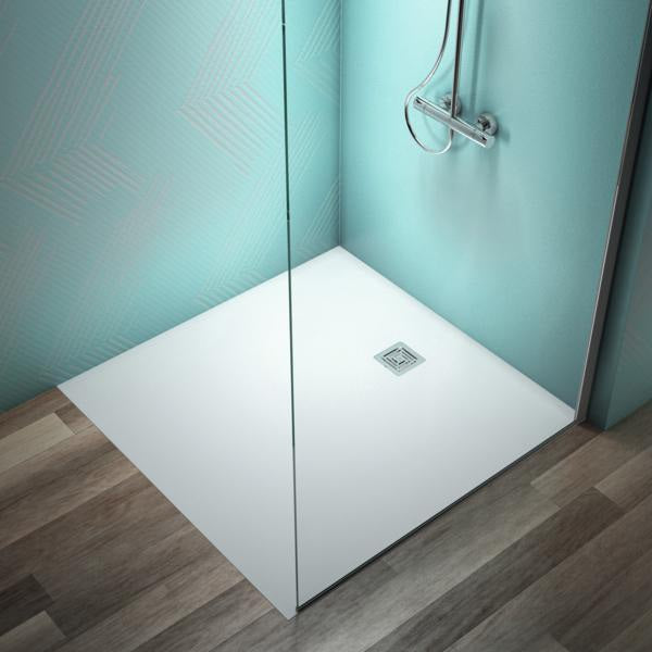 Ideal Standard Ultra Flat S+ Quadrat-Brausewanne 1200x1200mm Mineralguss Weiß Matt