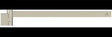 Ideal Standard Handtuchstange Conca Cube 447 mm Silver Storm – Schwenkbar, Messing, verdeckte Befestigung