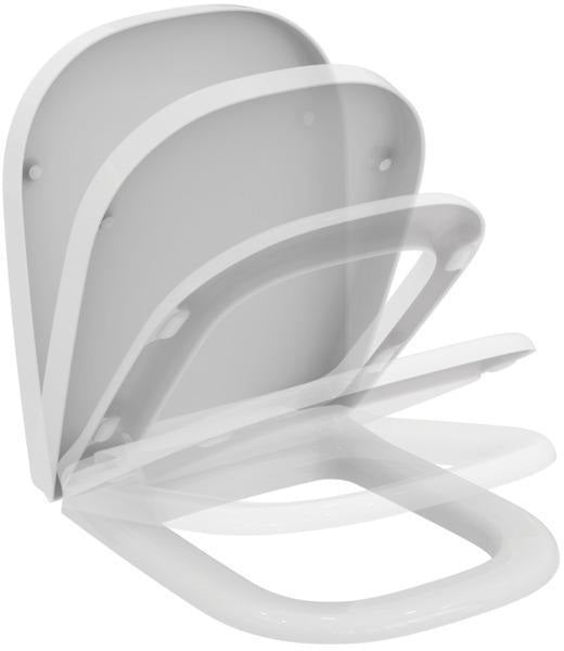 Ideal Standard WC-Sitz Softmood Weiß mit Softclosing und Edelstahlscharnieren