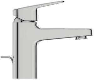 Ideal Standard Ceraplan Waschtischarmatur H75 mit Ablaufgarnitur, Ausladung 104 mm, Chrom