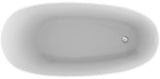 Ideal Standard Around Freistehende Körperform-Badewanne 1800x850x625mm Weiß mit Ablauf