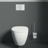 IDEAL STANDARD IOM Cube WC-Bürstengarnitur mit Glasbehälter in Chrom – wandhängend, verdeckte Befestigung