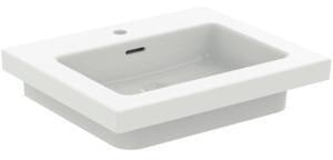 Ideal Standard Möbelwaschtisch Extra 610x510mm Weiß mit Überlauf und 1 Hahnloch