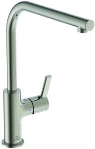 IDEAL STANDARD Gusto Küchenarmatur 232 mm L-Auslauf Silver Storm
