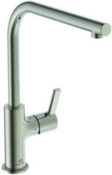 IDEAL STANDARD Gusto Küchenarmatur 232 mm L-Auslauf Silver Storm