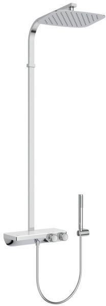 Ideal Standard Duschsystem Ceratherm S200 mit Ablage und Stick-Handbrause Chrom