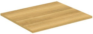 IDEAL STANDARD i.life B Waschtischplatte 602x506x18 mm Carbongrau Matt – Ohne Ausschnitt