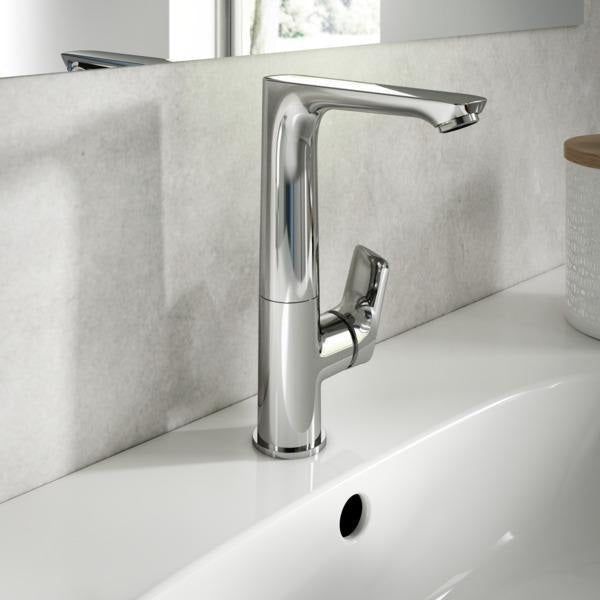 IDEAL STANDARD Connect Air Waschtisch-Einhandhebelmischer mit hohem schwenkbarem Auslauf, 174 mm, Chrom