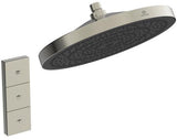 IDEAL STANDARD Ceratherm Navigo Solos Brausethermostat-Paket in Brushed Gold – mit Kopfbrause, Handbrause & UP-Bausatz