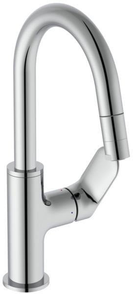 IDEAL STANDARD Ceralife O Waschtischarmatur 150 mm mit Push-Open-Ablaufventil, Chrom