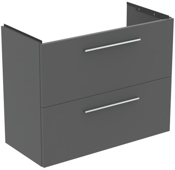 Ideal Standard i.life S Waschtischunterschrank 800 mm, 2 Auszüge, Weiß matt, wandhängend