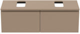 Ideal Standard Finesse Waschtischunterschrank 1200 mm mit 2 Auszügen und Softclose in Greige matt
