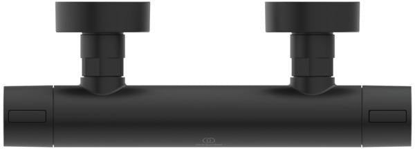Ideal Standard Brausethermostat AP Ceratherm Alu+ Silver – Aufputz DN 15 mit Cool Body & ECO-Spartaste