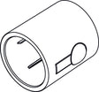 Ideal Standard IS Temperaturgriff Ceratherm 60 mit Logo ISI – Chrom, Drehknopf