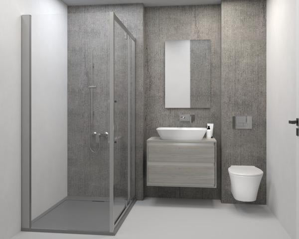 Ideal Standard Idealrain Atelier Brausekombination 900 mm mit Handbrause und 1750 mm Schlauch Silver Storm