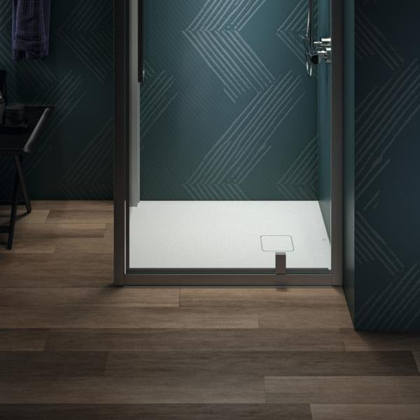 Ideal Standard Rechteck-Brausewanne Ultra Flat Evo 900x750x35mm Seidenweiß – Rutschhemmend, Flacher Einbau