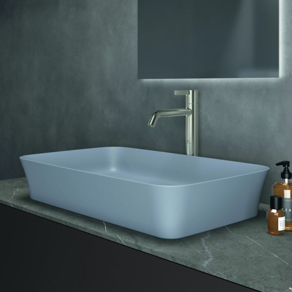 IDEAL STANDARD Ipalyss Schale 650x400x120 mm Seidenweiß – Aufsatzwaschtisch ohne Hahnloch & Überlauf