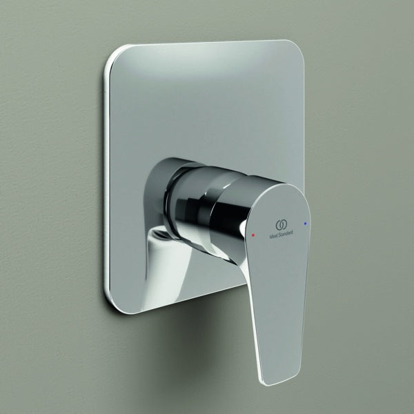 Ideal Standard Cerafine D Brausearmatur Unterputz Fertigmontageset Chrom Rosette 163x163 mm