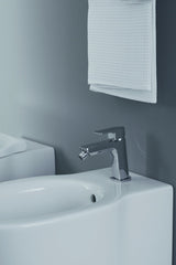 Ideal Standard Edge Bidetarmatur Chrom 115 mm mit Ablaufgarnitur und Keramikkartusche