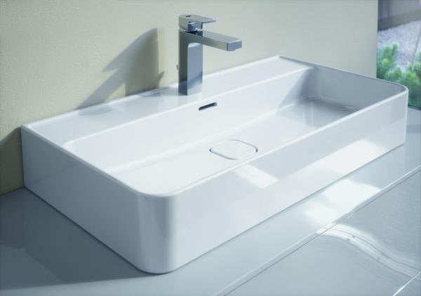 Ideal Standard Edge Waschtischarmatur Chrom 125 mm mit Ablaufgarnitur und 5 l/min Sparfunktion