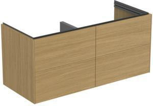 Ideal Standard Conca Waschtischunterschrank 1200 mm Eiche hell mit 4 Auszügen und Softclose