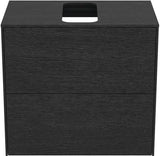 Ideal Standard Conca WT-Unterschrank 602 mm, 2 Auszüge, Push-Open & Softclose, Anthrazit