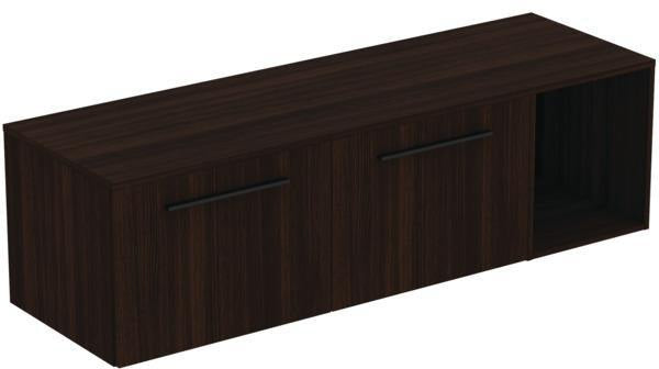 Ideal Standard i.life B Möbel-Set 160 cm – 2 Auszüge, 1 offenes Fach, Gr. Schwarz, Weiß matt