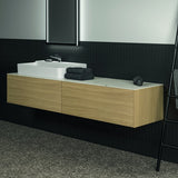 Ideal Standard Conca WT-Unterschrank 1985 mm, 2 Auszüge, Eiche geflammt, wandhängend