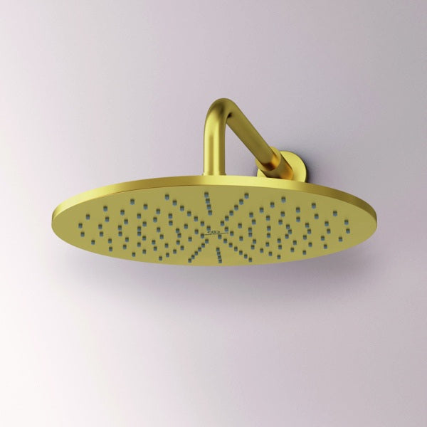 Ideal Standard Idealrain Atelier Kopfbrause 300 mm rund Brushed Gold – Regenstrahl mit Antikalk