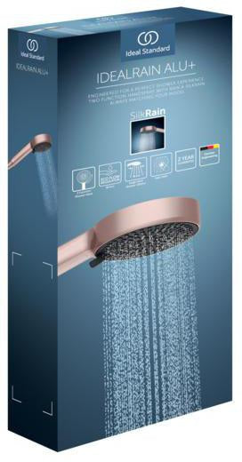 Ideal Standard Idealrain Alu+ Handbrause 2-Funktion 100 mm Silver – Antikalk & EasyClean