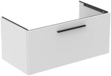 Ideal Standard i.life B Badmöbelset 140 cm – 1 Auszug, 1 offenes Fach, Gr. Schwarz/Weiß matt