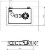 Ideal Standard Ultra Flat S Ablaufbox groß DN50 460x320x100mm rechts oder links verwendbar