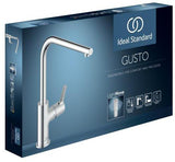 IDEAL STANDARD Gusto Küchenarmatur 232 mm L-Auslauf Silver Storm