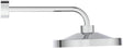 IDEAL STANDARD Idealrain Solos Regenbrause mit Licht, Wandmontage, Chrom, 412 mm