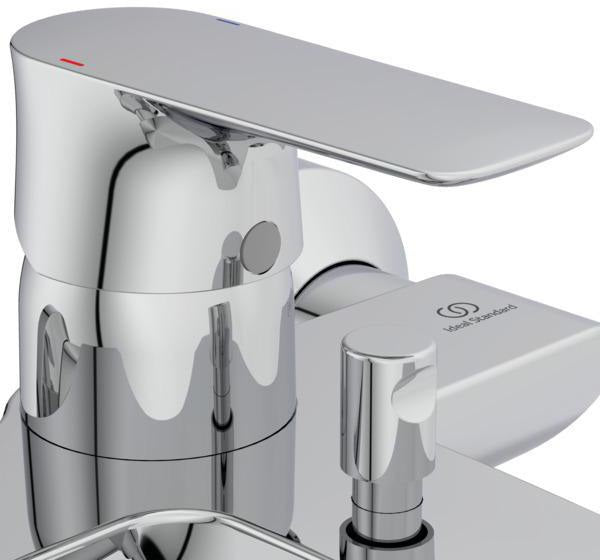 Ideal Standard Connect Air Badearmatur Aufputz mit Handbrause-Set 174mm Chrom
